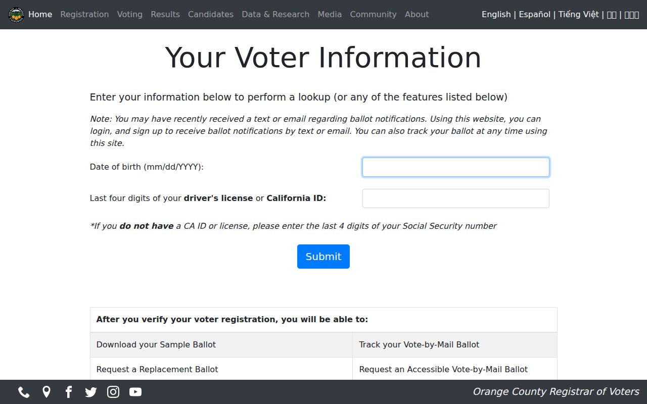 Huntington Beach residents directory voter lookup