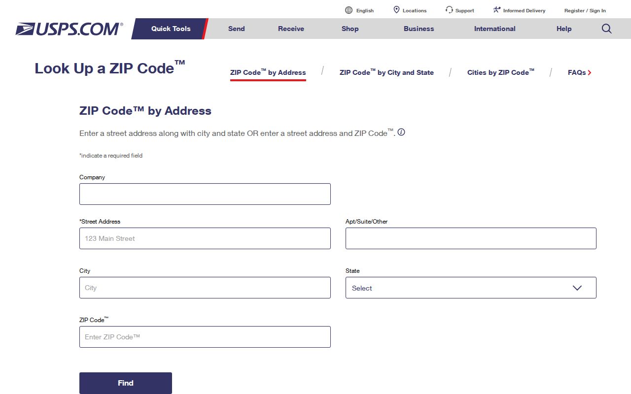Huntington Beach ZIP code directory USPS address lookup